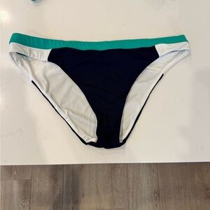 Athleta Black and Teal Bikini Bottom